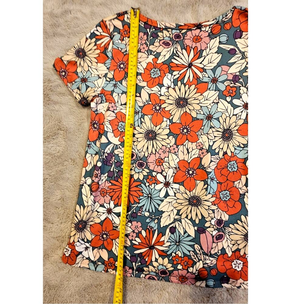 Bombom Retro Floral T Shirt, Boho, Festival, Groovy, 70's, Womens Sz M - Picture 8 of 8